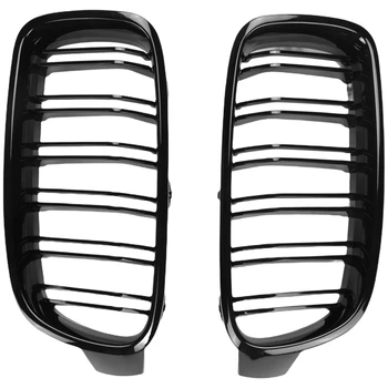 1 пара Глянцево-Черная Передняя Решетка/Решетки Радиатора Для BMW 3-Серии F30 F31 F35 2012-2017 Стайлинга Автомобилей