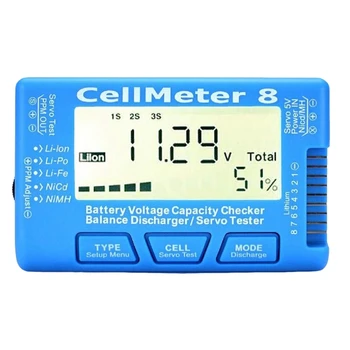 RC Cellmeter8 Измеритель емкости аккумулятора 1S-8S для измерения напряжения Lipo Li-Lon Nimh-метр Прочный