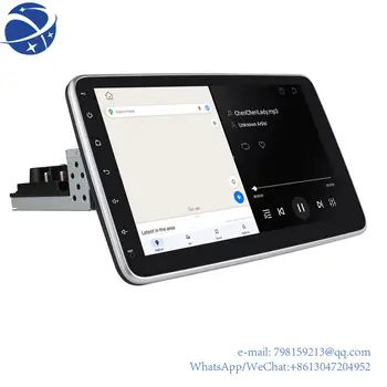 yyhciPoster 10-дюймовый автомобиль с возможностью поворота на 360 градусов Мультимедиа 4 + 32G Android Аудио с одним Din Поддержкой 4g Wifi play Universal Rad