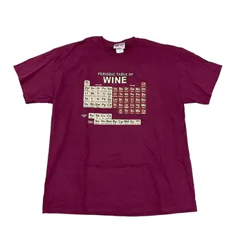 Периодическая таблица вин Футболка мужская XL Pinot Grigio Chardonnay ретро