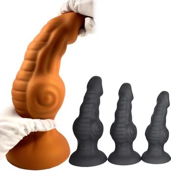 Новые жидкие силиконовые Огромные анальные секс-игрушки для женщин, длинный фаллоимитатор, большая анальная пробка, массаж простаты для мужчин, расширитель ануса, мастурбация влагалища.