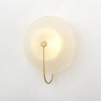 Nordic lamps постмодернистский креативный стеклянный настенный светильник для гостиной, художественный прикроватный светильник для спальни, гостиничный настенный светильник