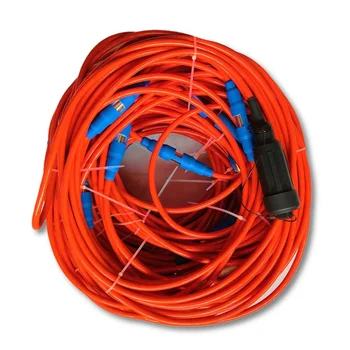 24-канальный сейсмический рефракционный кабель с разъемным пружинным зажимом, вынимающийся литым типом ,  
