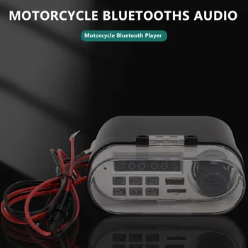 Мотоцикл Аудио Звуковая Система Стереодинамик Водонепроницаемый Мотоцикл Скутер FM-Радио Bluetooth USB TF MP3 Музыкальный Плеер Комплект
