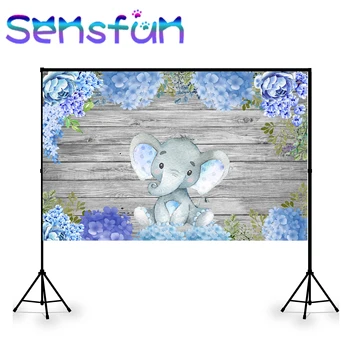 Фотографические фоны Sxy1936 Съемка на фоне дерева со слоном На заказ, Баннер Baby Dumbo, Фотосессия с фиолетовым цветком, Фотобудка