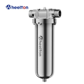 Фильтр предварительной очистки воды WHEELTON Wholehouse SUS304 Shell, фильтрующий осадок, защищает от ржавчины домашнюю воду 8000Л / Ч, достаточную для кофейни