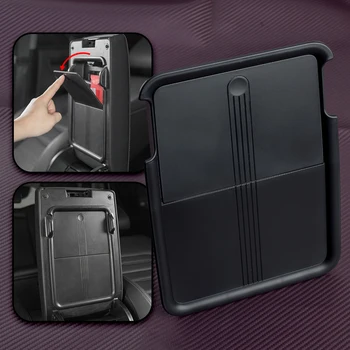Автомобильная Передняя Центральная Консоль Нажимной Дизайн Подлокотника Скрытая Вставка Ящик Для Хранения Подходит для Honda CR-V 2023-2024 Черный ABS