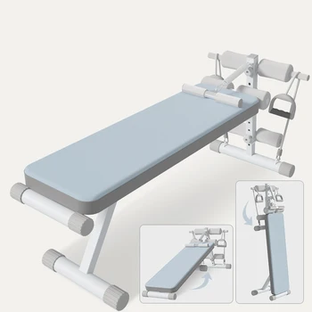 Вспомогательное оборудование для приседания в домашних условиях для вступительных экзаменов в женскую среднюю школу с гантелями для упражнений на скамье для мышц живота