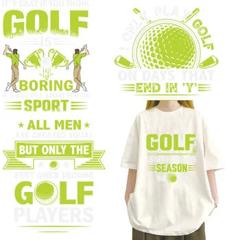 Текст Green Arts на трансфере для гольфа Health iron on для одежды dtf, готовый к печати, теплопередающая печать