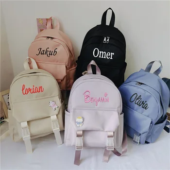 Персонализированное и индивидуальное название Sen series solid color, свежий стиль колледжа, женский рюкзак, рюкзак для ежедневного отдыха и путешествий