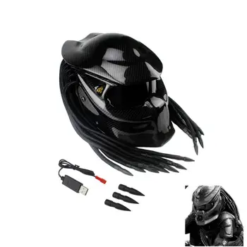 Мотоциклетный шлем из углеродного волокна, шлем Iron Warrior Man в полный рост