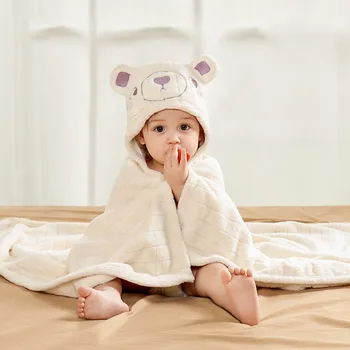 Детская накидка из чистого хлопка, халат с капюшоном, банное полотенце для новорожденных, Детские халаты, товары для новорожденных, душ для новорожденных