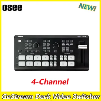 OSEE GoStream Deck Video Switcher 4-канальный HDMI-совместимый для прямой трансляции и видеопроизводства