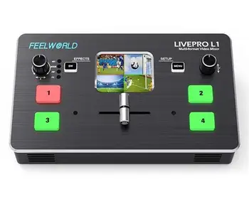 Живой Поток LIVEPRO L1 Многоформатный Видеомикшер HDMI Video Switcher для Системы Прямого Вещания Virtual Studio