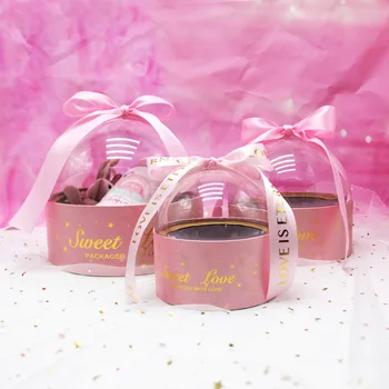 Прозрачная крышка Детский душ Сладкая Любовь Коробка шоколадных конфет Свадебные Подарки на День Рождения