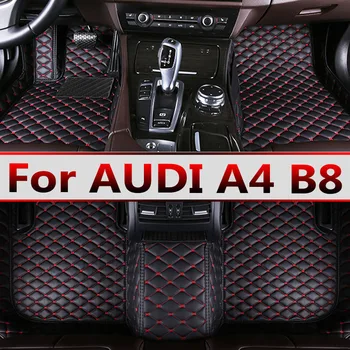 Автомобильные коврики для AUDI A4 B8 Хэтчбек/Avant/Седан 2010 2011 2012 2013 2014 2015 2016 Пользовательские накладки для ног автомобильное ковровое покрытие