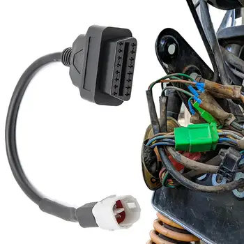 4-контактный Штекерный кабель Провод указателя поворота мотоцикла, соединяющий жгут проводов для проводки индикатора OBD2, Разъемы-адаптеры