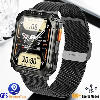 2023 Новые Уличные Военные Смарт-Часы Мужские Bluetooth Call Smartwatch GPS Спортивные Водонепроницаемые Смарт-часы с трекером Для Huwei Xiaomi