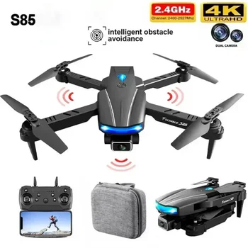 S85 Drone Мини-Дрон С камерой 4K HD, Двойная камера, Wi-Fi, Инфракрасный обход препятствий, Радиоуправляемый вертолет, Квадрокоптер, Игрушка-Дрон в подарок
