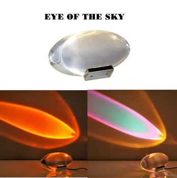 Итальянская дизайнерская настольная лампа Led Crystal Eye Of The Sky, лампы в форме яйца, декор для гостиной, ночник, проектор, прикроватная лампа