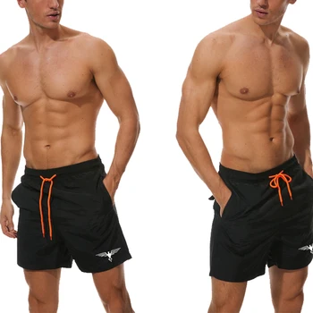 Летние мужские повседневные Свободные шорты Универсальные пляжные брюки Брюки с тонким разрезом