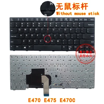 Новинка для ноутбуков Lenovo IBM ThinkPad Edge серии E470 E470c E475, черная клавиатура из США, OEM БЕЗ точки