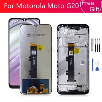 Для Motorola Moto G20 ЖК-дисплей С Сенсорным Экраном Digitizer В сборе XT2128-1 XT2128-2 Ремонт Экрана С Заменой Рамки