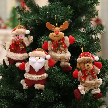 Снеговик, Лось, Медведь, Рождественский декор для дома, Подвесные Украшения, Куклы, Подвеска на Рождественскую Елку, Новогодние украшения