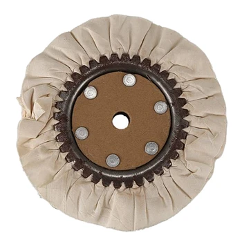 8-дюймовый круглый хлопковый полировальный круг для дыхательных путей, Насадка для полировки колес, металлический полировщик, Абразивные полировальные инструменты, легко заменяемые