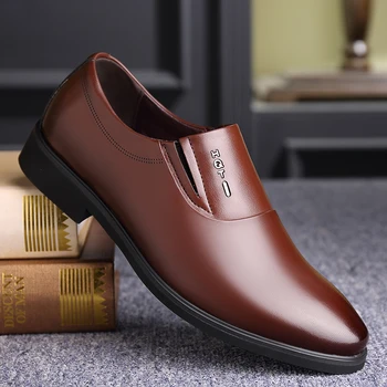 WEH свадебные туфли мужские 2022 летняя Официальная обувь Мужская обувь Кожаные Мужские модельные туфли Коричневые Черные Оксфорды с лифтом большого размера 47 48