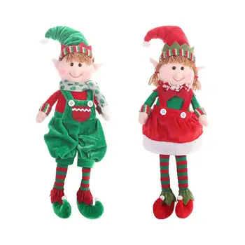 Рождественские куклы-эльфы, Очаровательная новинка для вечеринки, Обмен подарками для детей, Праздничные украшения, Настольные Рождественские куклы-эльфы, украшения