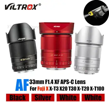 Viltrox 33 мм Объектив камеры f1.4 STM Портретный Объектив с автоматической фокусировкой APS-C Для Fuji X Mount Camera X-T3 X20 X-T30 X-T20 X-T100 X-Pro2