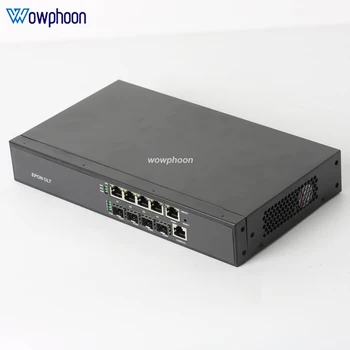 HA7004T волоконно-оптическое оборудование 4pon olt для оптовых продаж AC100-240V WEB SNMP CLI, совместимое с HUAWEI ZTE FIBER home EPON XPON onus