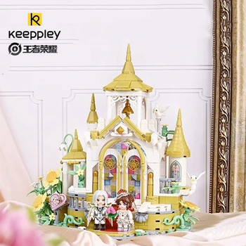 строительные блоки keeppley King of Glory модель персонажа мобильной игры Kawaii, развивающие детские игрушки, Рождественский подарок на день рождения