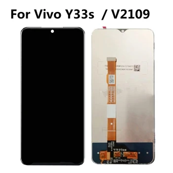 6.58 Для Vivo Y33s V2109 ЖК-дисплей с сенсорным экраном, дигитайзер в сборе, Запасные части для дисплея Vivo Y33s