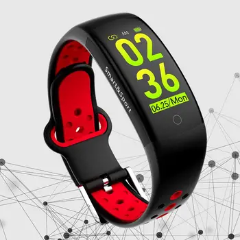 Трансграничный Хитовый Продукт Q6s Smart Bracelet Часы С Цветным Экраном 3d Динамический Пользовательский Интерфейс Динамический Мониторинг Сердечного Ритма Ip68 Водонепроницаемый