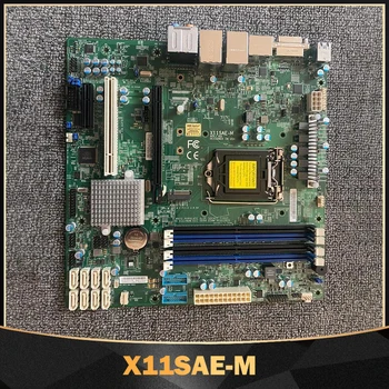 Для материнской платы Supermicro X11SAE-M LGA1151 C236 Чипсет Xeon E3-1200 v5/v6 6-го/7-го поколения Core i7/i5/i3 Серии
