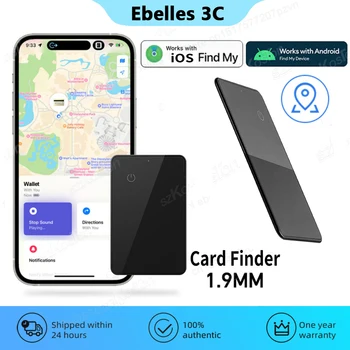 Поиск карт, GPS-трекер, работает с приложением Find My App для кошелька, смарт-биркой, функцией NFC, мини-локатором глобального положения для IOS Android