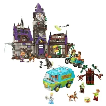 В наличии The Mystery Scooby 75902 Строительные блоки Bricks Doo Assembly Toys 75904 Рождественские подарки на День рождения для детей