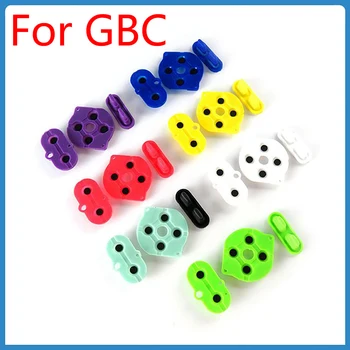 2 комплекта Для Проводящих Кнопок GBC Для Проводящей Мембраны GBC Цветные Пластиковые Накладки D A B Кнопки Питания Клавиатуры Игровые Аксессуары