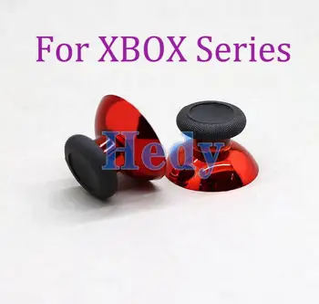 4ШТ Хром для контроллера Microsoft XboxOne серии X S 3D Аналоговые ручки для большого пальца Рукоятка Крышка джойстика Замена крышки для больших пальцев