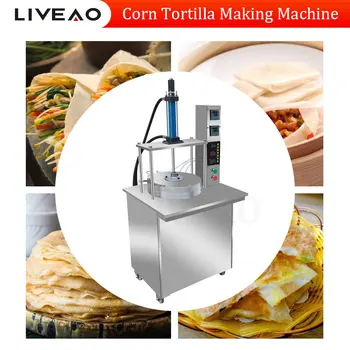 Автоматическое прессование тортильи, Выпечка лаваша, машина для приготовления кукурузных тортилий, машина для приготовления тонких блинных листов