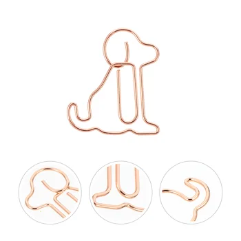 Креативные зажимы для закладок Милые скрепки в форме собаки Канцелярские принадлежности
