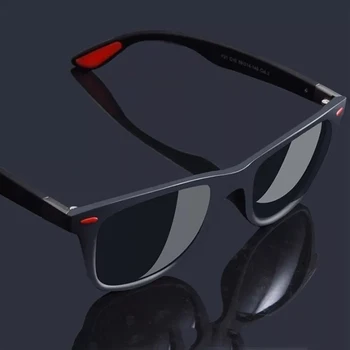 Винтажные солнцезащитные очки для мужчин с защитой от UV400, очки в классической квадратной оправе, оттенки для мужчин, Поляризованные солнцезащитные очки для женщин, Gafas
