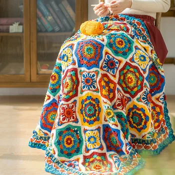 Семейный комплект одеял для вязания крючком своими руками Susan's Family Morocco Zelig Материал для лоскутного одеяла Комплект для вязания и вязания крючком Домашний декор
