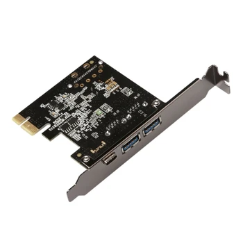 PCIE-2A1C к разъему USB3.1 Type C на передней панели Плата расширения PCIE USB3.0A