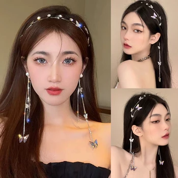 Роскошные ленты для волос со стразами, женские блестящие Корейские обручи для волос, повязка на голову для женщин, модные аксессуары для волос Alice, повязка на голову