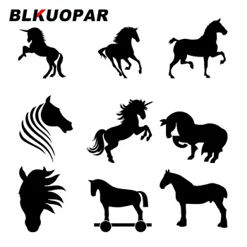 BLKUOPAR для лошадей, автомобильные наклейки, солнцезащитный крем, простые наклейки, милый креативный, устойчивый к царапинам багаж, декор для скейтборда, наклейка на автомобиль.