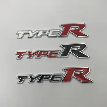 3D Металлические Буквы Логотипа Type R Эмблема Багажника Автомобиля Значок Наклейка Для Honda City Hrv Accord Civic EP3 Mugen Fit TypeR Наклейка Аксессуары