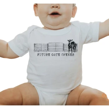 Детское боди Future Gate Opener Bodysuit Western Baby Boy в стиле ретро натуральной роскоши на заказ